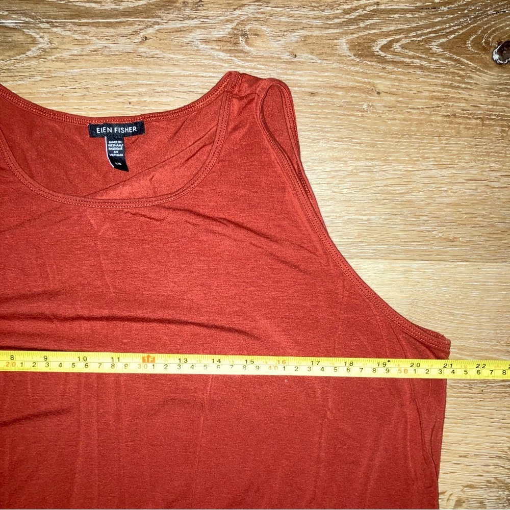 Eileen Fisher Fine Jersey Tiered Dress Midi Women’s Large, Everyday boho casual - Picture 3 of 7